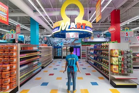 Photo of Meow Wolf's Omega Mart at AREA15